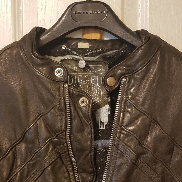 Unisex biker leather jacket. - Picture 3 of 3